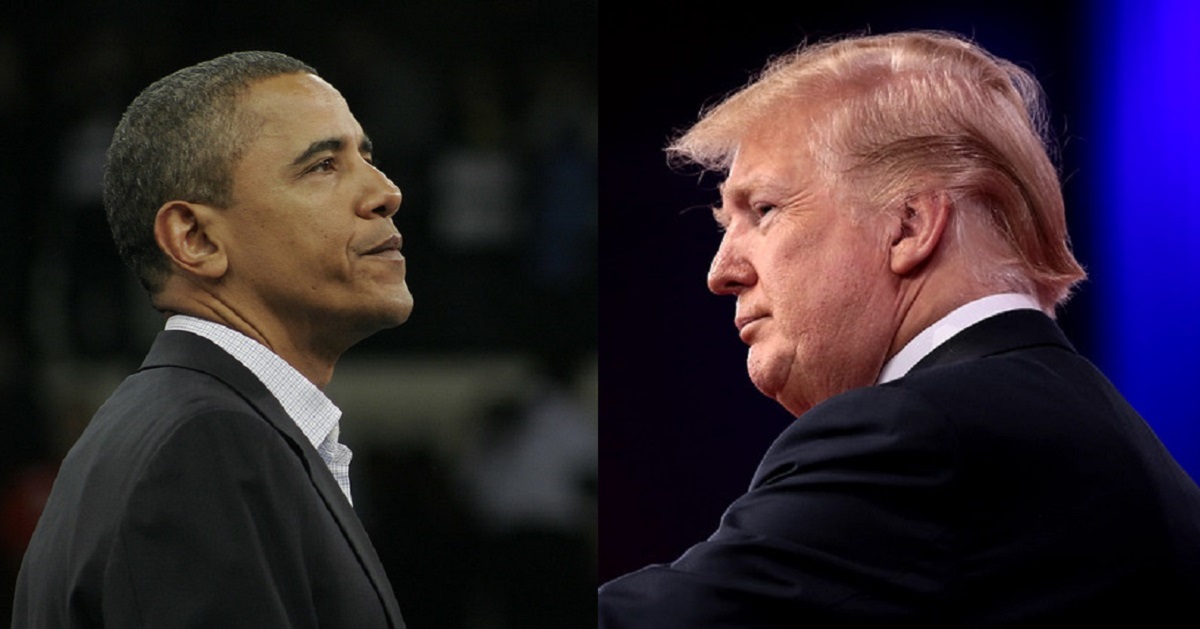 donald trump, barack obama