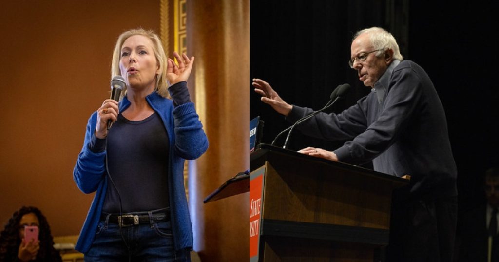 Kirsten Gillibrand, Bernie Sanders