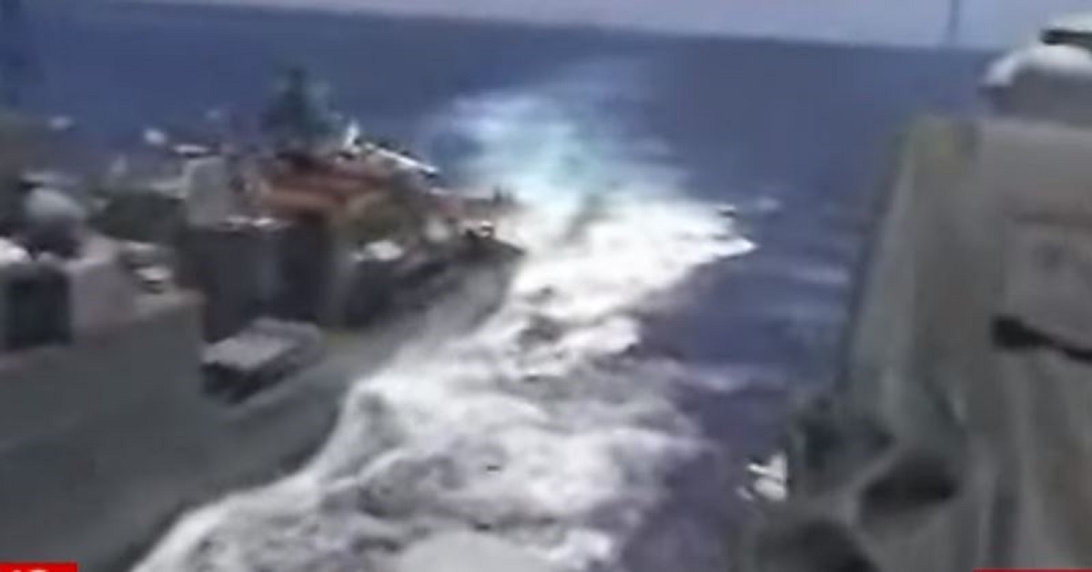 Russian US Ship collision