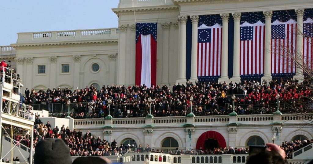 Besty Ross Flag at Barack Obama Inauguration