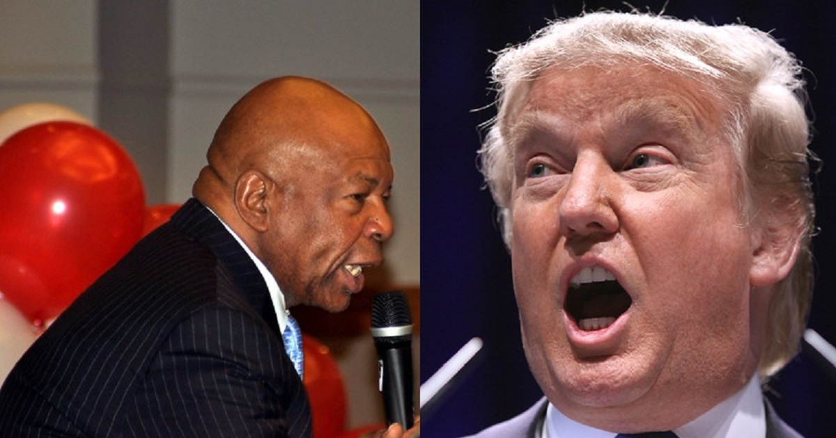 donald trump, elijah cummings