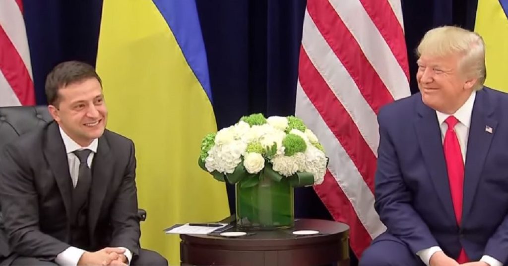 Trump with Ukraine president