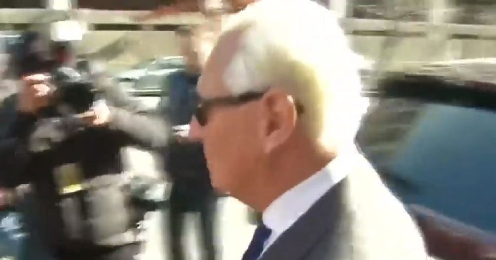 Roger Stone Leaving Court