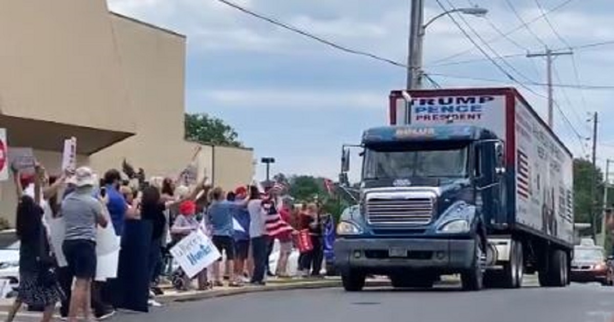 Trump Supporters Crash Biden Event